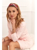 Šviesiai rožinė suknelė su juosmeniu 9729 - Internetinė parduotuvė - Boutique